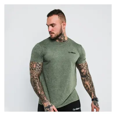 GymBeam Tričko Basic Heather Military