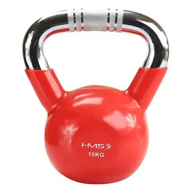 HMS Kettlebell s chromovaným úchopem KTC 10 kg červený