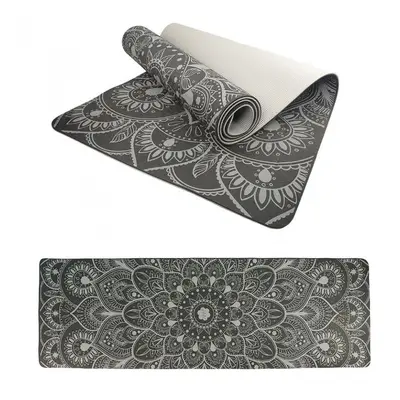 Lifefit Podložka Yoga MAT Mandala Duo 183x58x0,6cm černá