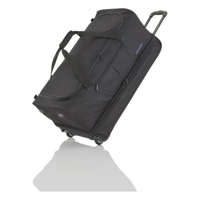 Travelite Basics Wheeled duffle L Black/blue taška