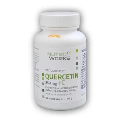 Nutri Works Quercetin + Vitamin C 250mg 60 kapslí