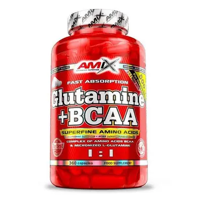 Amix Glutamine + BCAA kapsle 360 kapslí