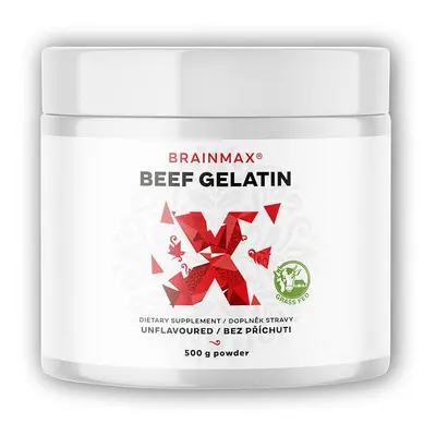 BrainMax Beef Gelatin Grass-fed hovězí želatina 500g