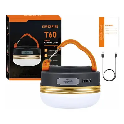 Superfire Kempingová lampa T60-A, 2,5 W