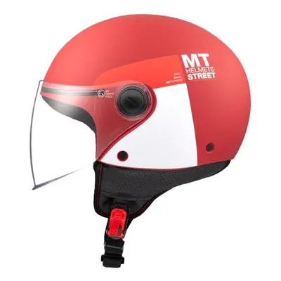 MT Helmets STREET INBOARD C5 matná červeno-bílá