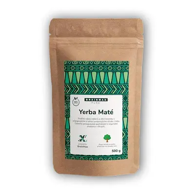 BrainMax Pure Organic Yerba Maté - Brainiac 500g