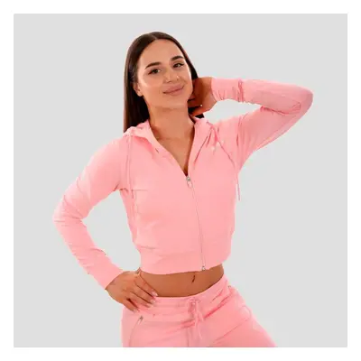 GymBeam Dámská mikina Zip-up TRN pink