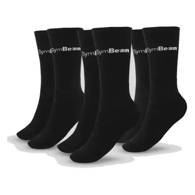 GymBeam Ponožky 3/4 Socks 3Pack Black