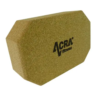 Acra Cork wood yoga block 22.2x14,5x7.5cm