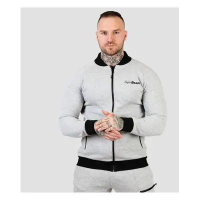 GymBeam Mikina Zipper Classic Grey