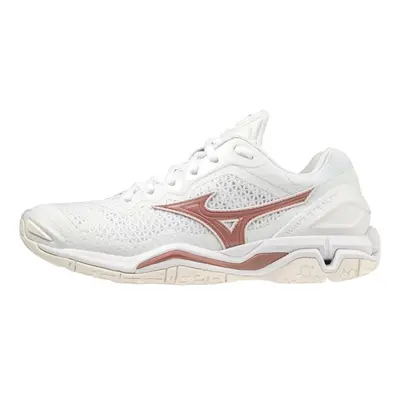 Mizuno WAVE STEALTH V / White / Rose / Snow White sálovky