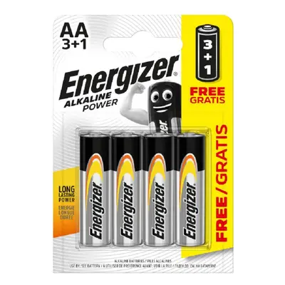 Energizer Alkaline Power AA 3+1 zdarma