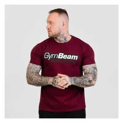 GymBeam Tričko Beam Burgundy