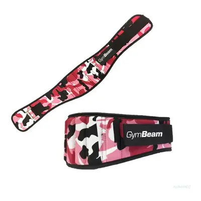 GymBeam Dámský fitness opasek Pink Camo