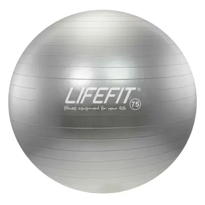 Lifefit Gymnastický míč Anti-burst 75 cm stříbrný