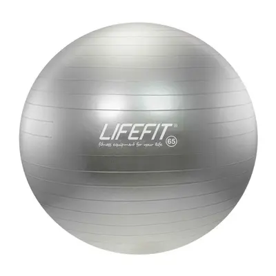 Lifefit Gymnastický míč ANTI-BURST 65 cm, stříbrný