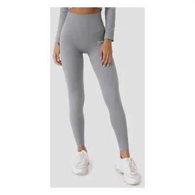 GymBeam Dámské legíny Ribbed FLO Grey