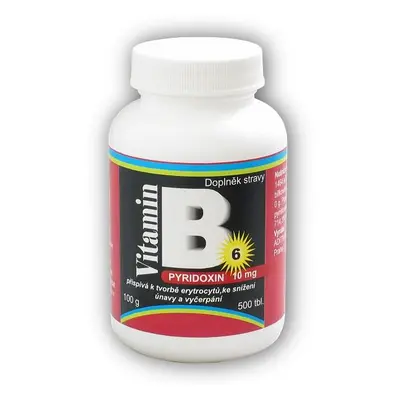 Nutristar Pyridoxin vitamín B 6 10mg 500 tablet