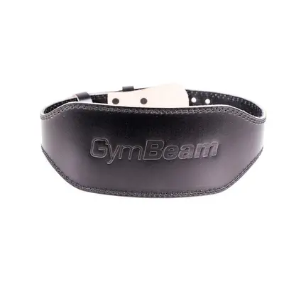 GymBeam Fitness opasek celokožený black