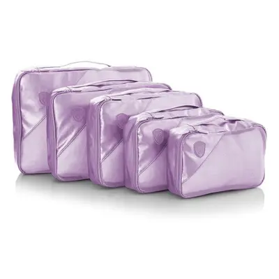 Heys Metallic Packing Cube Lilac – 5 kusů