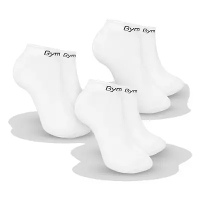 GymBeam Ponožky Ankle Socks 3Pack White