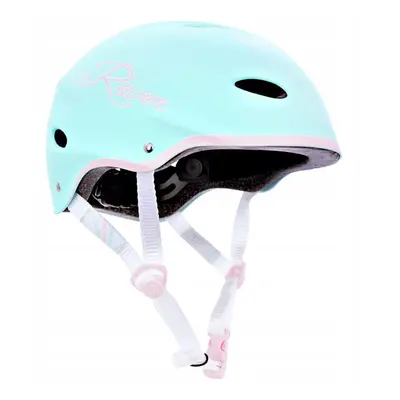 Raven F511 mint/pink dětská helma na brusle, skate a koloběžku