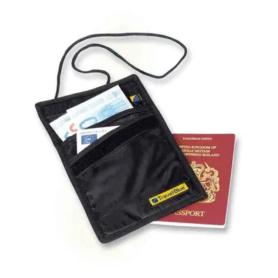 Travel Blue Neck Wallet Rfid Black