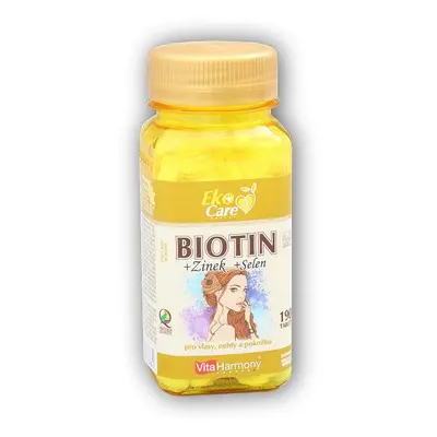 VitaHarmony Biotin 300mcg + Selen + Zinek 190 tablet