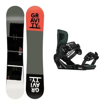 Gravity Cosa pánský snowboard + Gravity Indy black/moss vázání