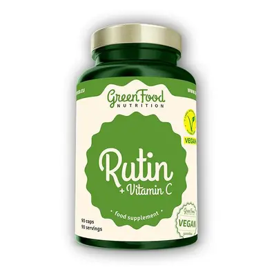 GreenFood Nutrition Rutin + vitamín C 90 kapslí