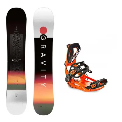 Gravity Bandit 24/25 snowboard + Raven RAGE Fastec FT360 orange vázání