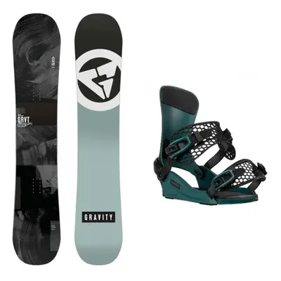 Gravity Contra 24/25 pánský snowboard + Gravity Drift steel green vázání