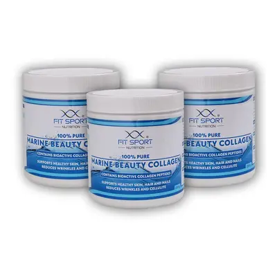 FitSport Nutrition 3x100% Pure Marine Beauty Collagen 250g Bioaktivní kolagen.peptidy VERISOL