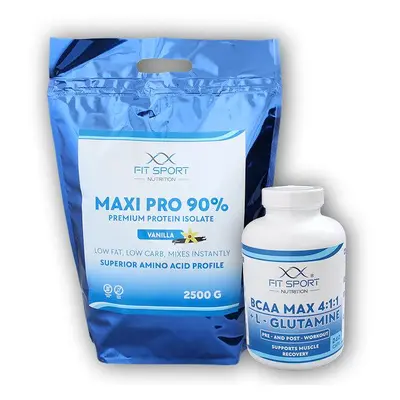 FitSport Nutrition Maxi Pro 90% 2500g + BCAA 4:1:1 240cps