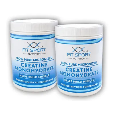 FitSport Nutrition 2x 100% Pure Micronized Creatine Monohydrate 550g