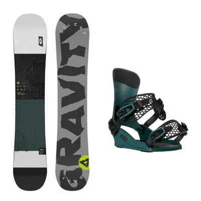 Gravity Silent 24/25 pánský snowboard + Gravity Drift steel green vázání