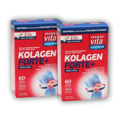 Maxivita 2x kolagen forte + 60 kapslí