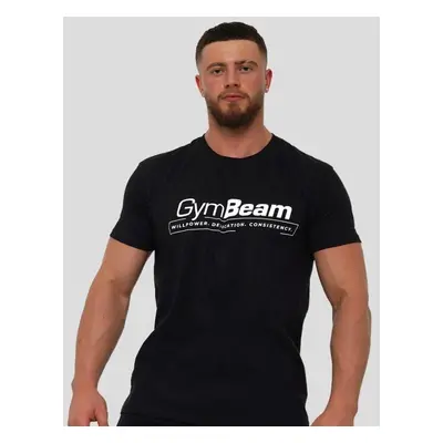 GymBeam Tričko Willpower Black