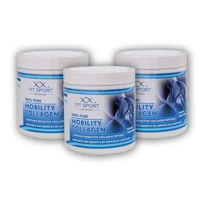 FitSport Nutrition 3x 100% Pure Mobility Collagen 300g Bioaktivní kolagenní peptidy FORTIGEL