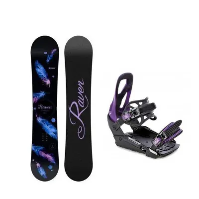 Raven Mia Black dámský snowboard + Raven S230 Black/violet vázání