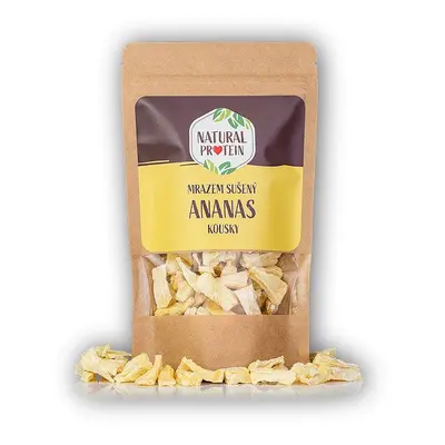 Natural Protein Mrazem sušený ananas - kousky 45g