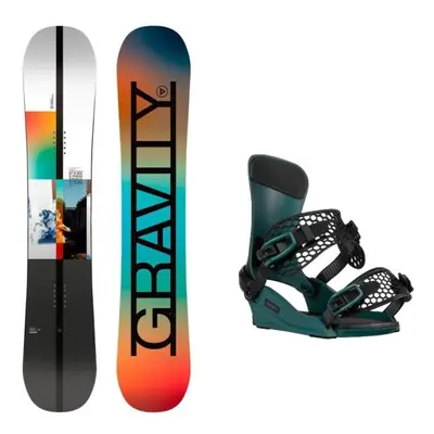 Gravity Symbol 24/25 pánský snowboard + Gravity Drift steel green vázání