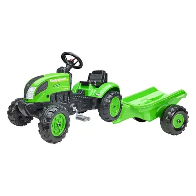 Falk Šlapací traktor 2057L Country Farmer s přívěsem - zelený