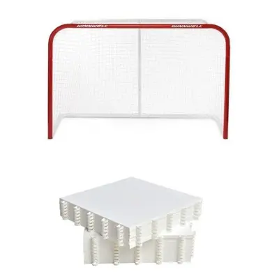 Winnwell 54 Quik Net branka + Hockey Revolution Hockey Tiles desky (8 ks)