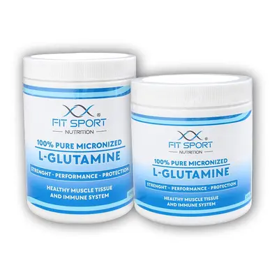 FitSport Nutrition 100% Pure Micronized L-Glutamine 550g + 330g