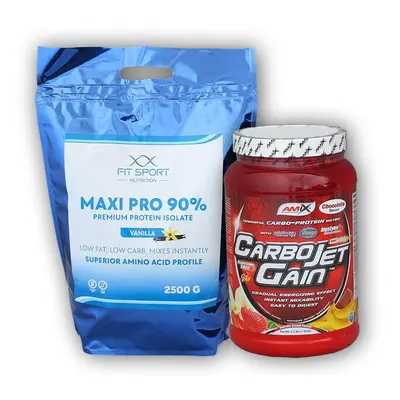 FitSport Nutrition Maxi Pro 2500g + Carbojet Gain 1000g