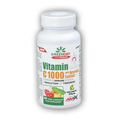 Amix GreenDay ProVEGAN Vitamin C 1000mg with Acerola 60 kapslí