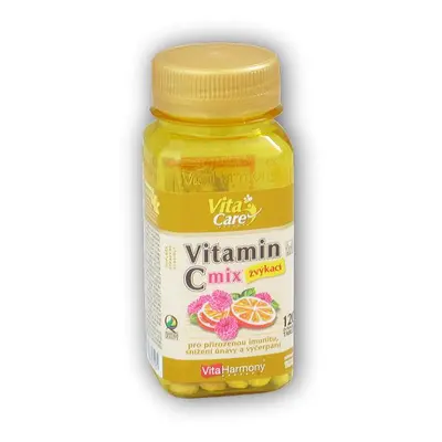 VitaHarmony Vitamín C 100mg MIX pomeranč malina 120 tablet