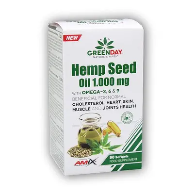 Amix GreenDay ProVEGAN Hemp Seed Oil 1000mg 90 cps