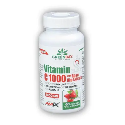 Amix GreenDay Vitamin C 1000mg with RoseHip 60cps